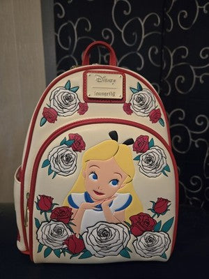 Disney Loungefly Alice In Wonderland Color Changing Mini Backpack New with Tags