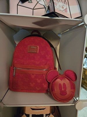 MICKEY MOUSE WITH COIN PURSE HARD TAG DISNE LOUNGEFLY MINI BACKPACK